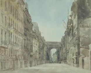 Rue and Porte St Denis, Paris